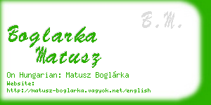 boglarka matusz business card